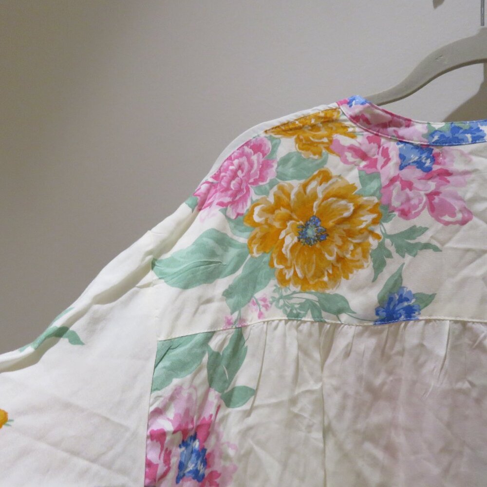 Z SUPPLY Clarisa Floral Shirt Top Medium Boho Spring Flowy Summer Vacation - Picture 13 of 15